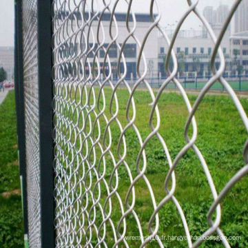 Alibaba Pvc-coated Diamond Chain Link Fence pour terrains de jeux / clôture de maillage de chaîne usée